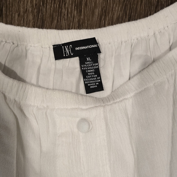INC International Concepts White Dress XL - Picture 2 of 4